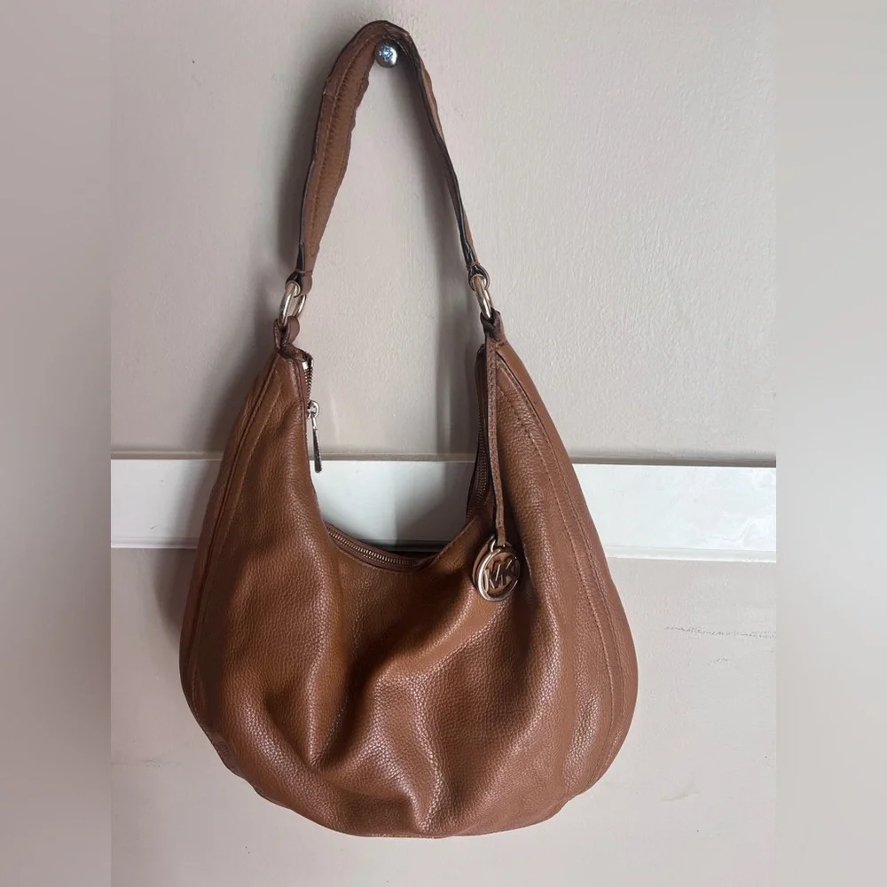 Brown Leather Hobo Bag